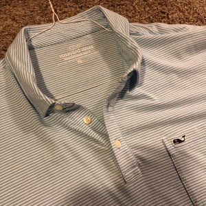 Vineyard Vines Edgartown Polo - XL - Blue/white
